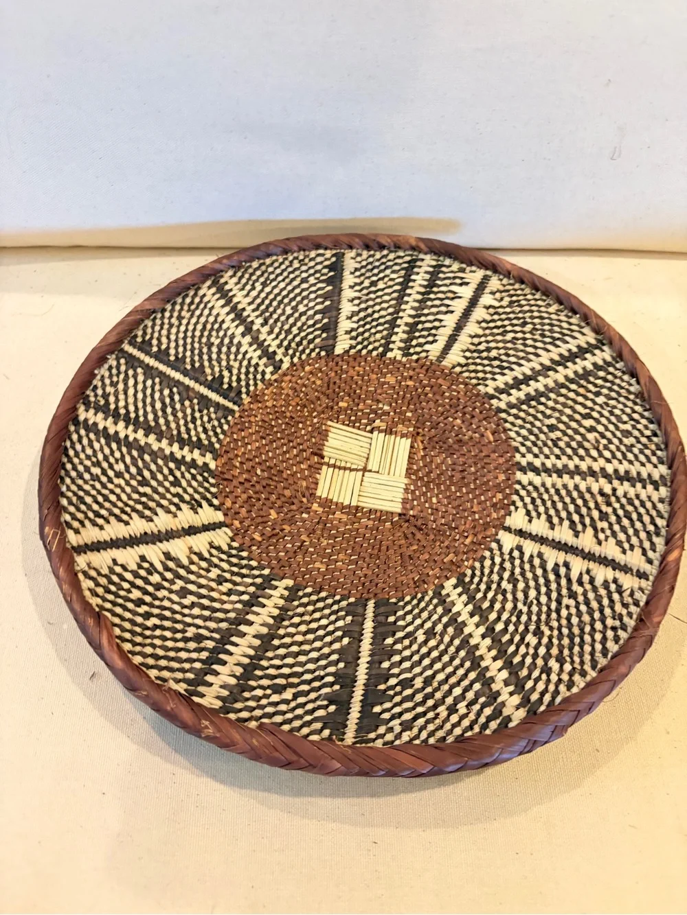 NEW Africa Woven Basket. Made by the Binga people of Zambia/Zimbabwe